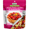 DJ&A Freeze Dried Yellow Peach, Lychee & Strawberries 35g