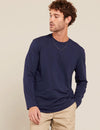 Boody Men's Classic Long Sleeve T-Shirt (2XL) Navy