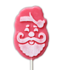 Frosted Santa Face Lollipops by Melville Candy Company